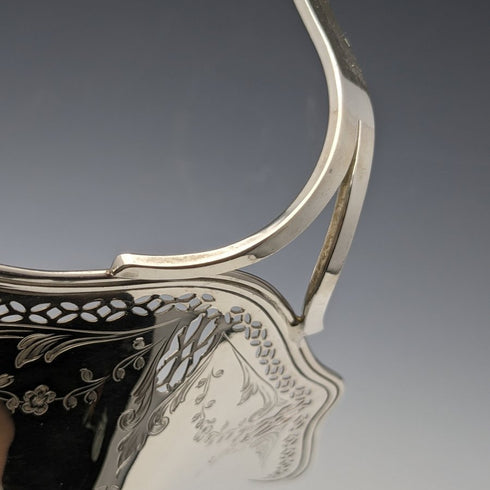 1923 American Antique Pure Silver (925 Silver) Basket Golf Trophy 257g Frank Whiting